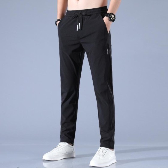 Men's Fleece Lined Thickened Work Pants, Loose Breathable Casual Long Trousers for Construction Site & Working, Autumn Winter Wear, Stain Resistant